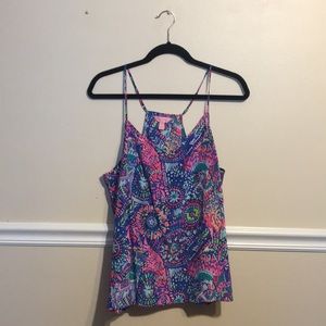 Lilly Pulitzer Silk Dusk Top